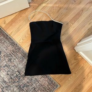 Amanda Uprichard Mini Sparkle Dress - Medium (Black)